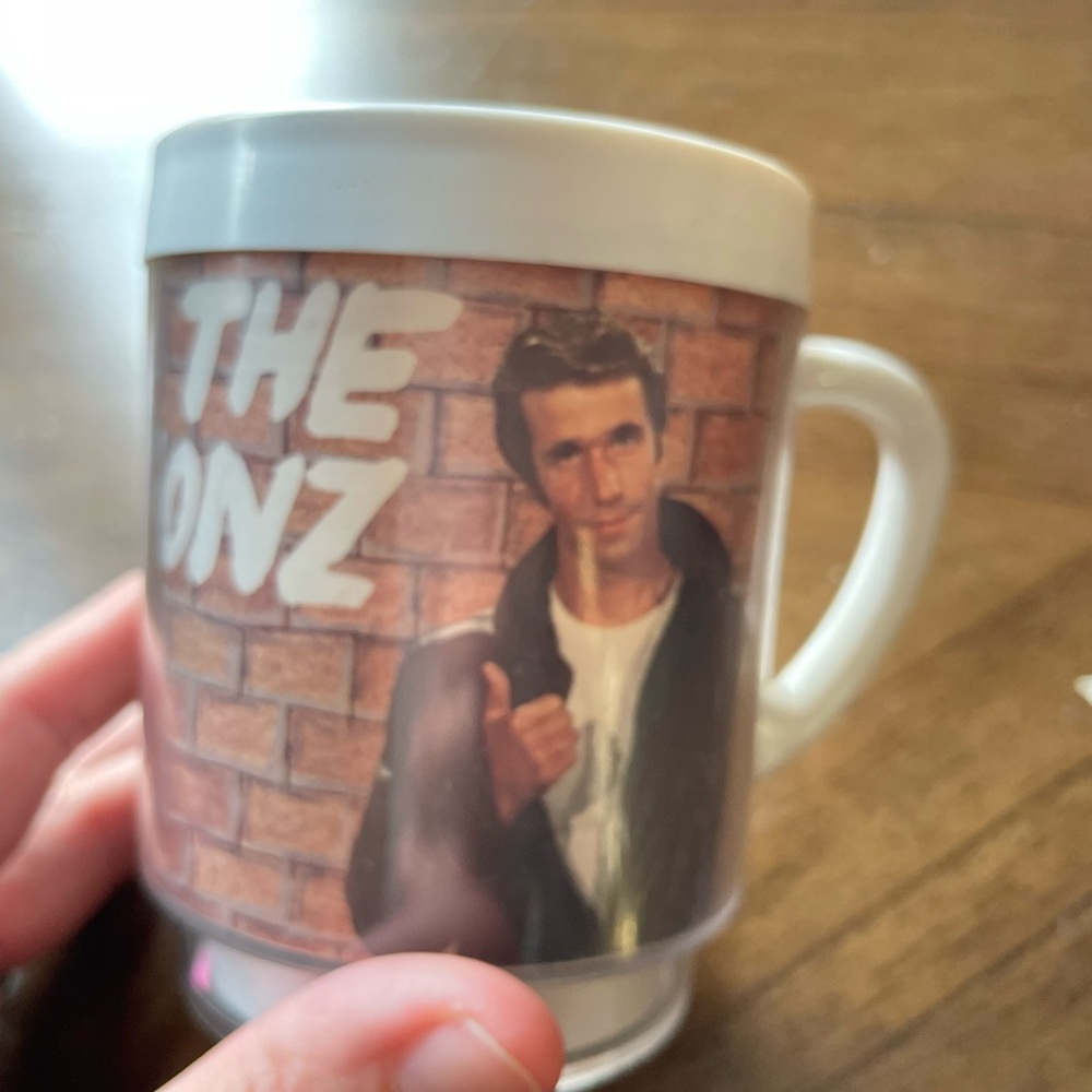 Source Unknown White Ceramic 'The Donz' Novelty Mug with Brick Graphic
